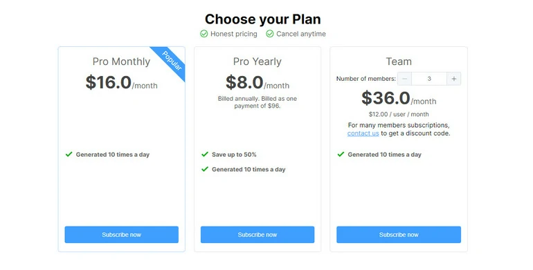 Sora Chrome Extension Pricing