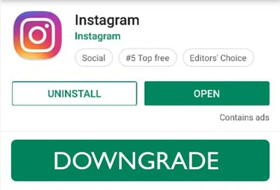 Fix There Was an Error Saving Your Changes - Reinstall Instagram App