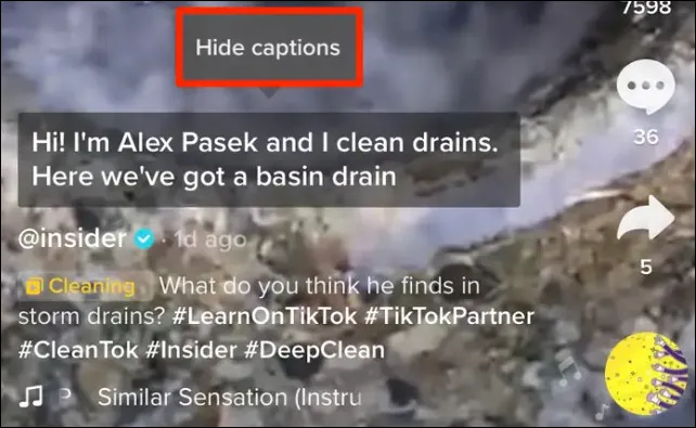 如何在TikTok上隐藏字幕
