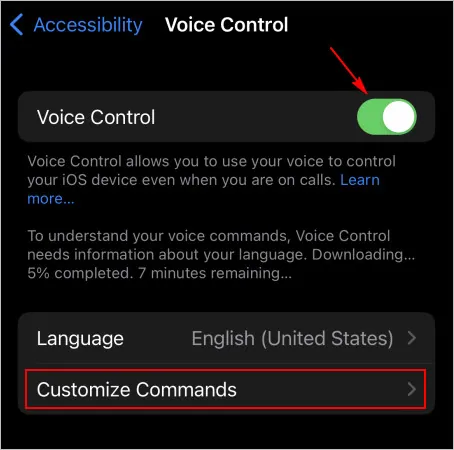 Using Voice Commands on iPhone for Auto Scrolling on TikTok - Customize Commands