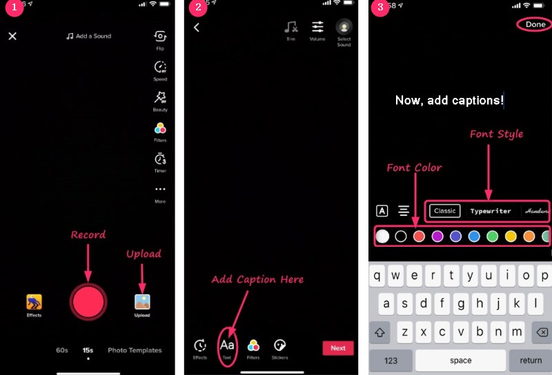 Add Captions to TikTok Video