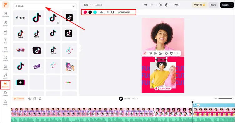 Make a TikTok Outro - Customize Elements