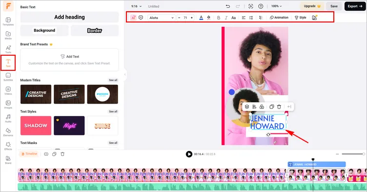 Make a TikTok Outro - Edit Text