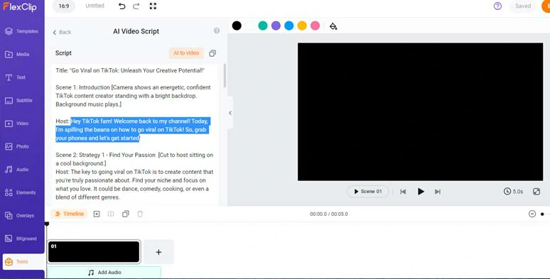 Customize AI-generated TikTok scripts to show your insights and add value to viewers