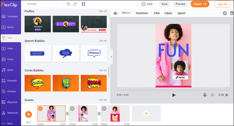 Free Online TikTok Video Editor - FlexClip