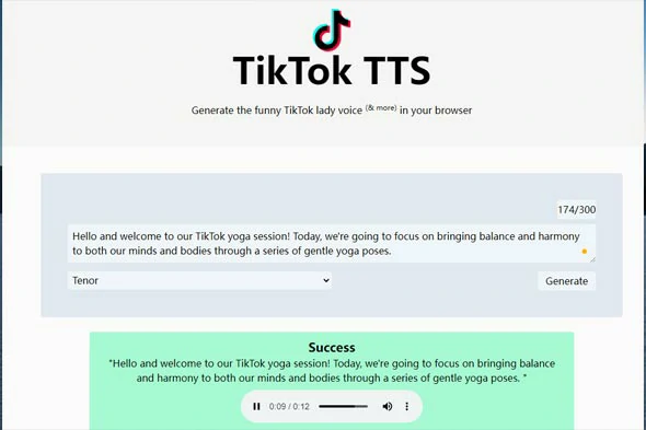 使用TikTok TTS为TikTok视频生成有趣的文本到语音的声音。