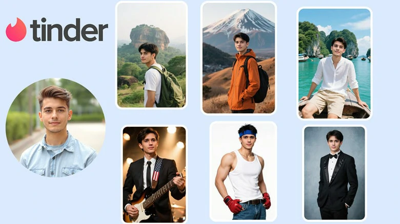 FlexClip's AI Dating Generator for Professional-level Tinder Profile Picture