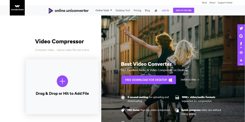 Top Video Compressors Online - Online UniConverter