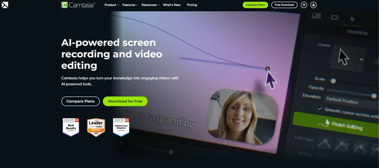 Camtasia - Best Training Video Editor for Screen Recording and Video Edits