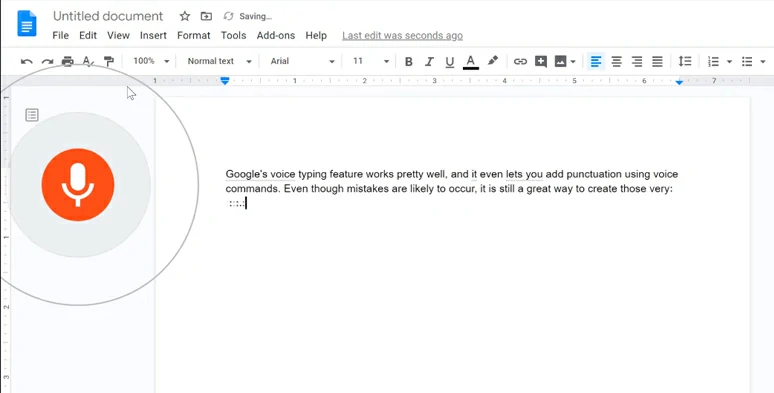 Transcribe podcast to text by Google Docs online