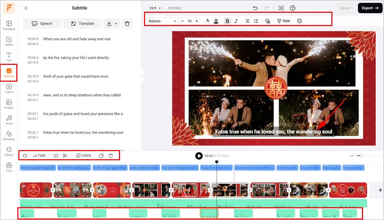 Translate Chinese Video to English with Subtitles & Voiceover Using FlexClip - Edits
