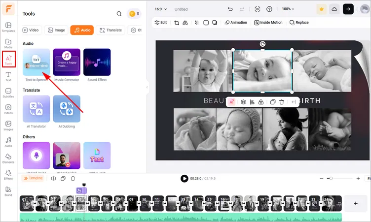 Make a Tribute Video with Photos & Music Online - AI Voice