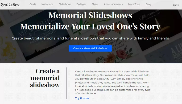 Online Tribute Video Maker - Smilebox