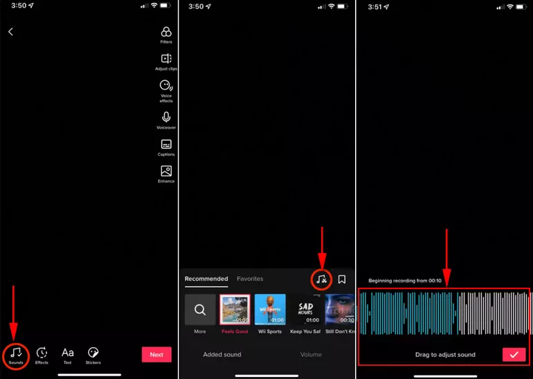 How to Trim Sound on TikTok after Recording