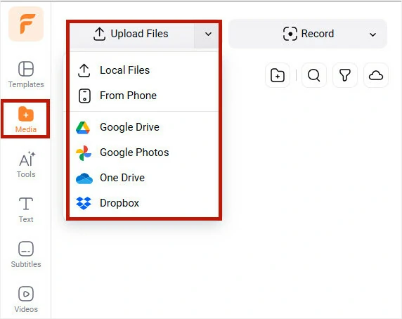 Upload the Video You Want to Trim to FlexClip