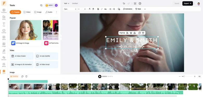 Add Text and Transition to Your Trimmed Video