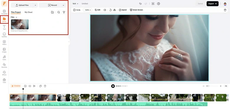 Upload the Video You Want to Trim to FlexClip