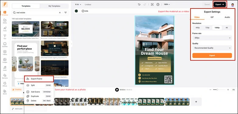 Download Your Edited Material with QR Code