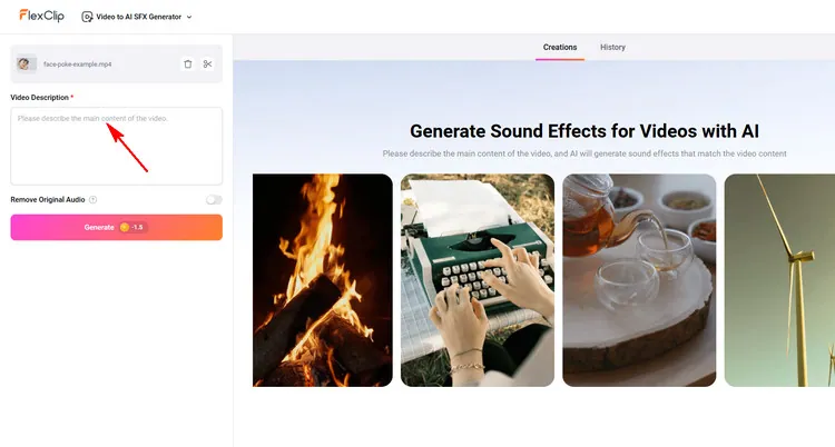 Add TV Static Sound Effects to Video - FlexClip
