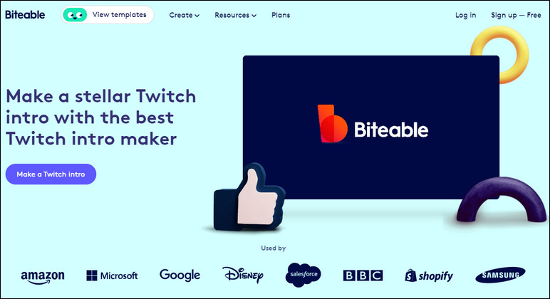 Online Twitch Intro Maker - Biteable