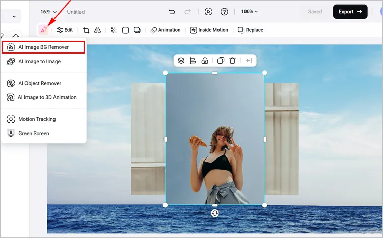 Join Two Photos in One Frame Online with FlexClip - Remove Background