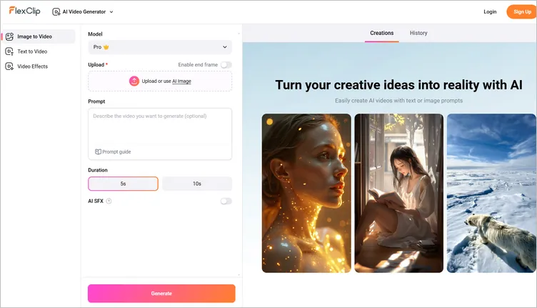 Put Two Photos in One Frame into a Video with AI Image-to-Video