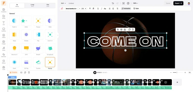 Edit the Typography Video as You Like