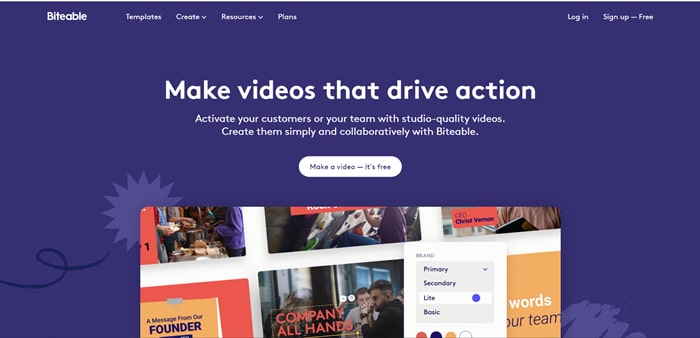 Typography Video Maker Online - Biteable