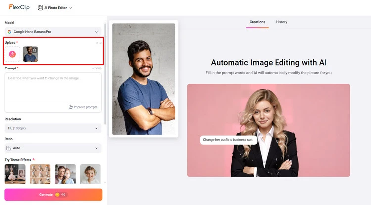 Upload Your Photos - FlexClip