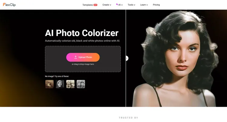 AI Photo Colorizer - FlexClip