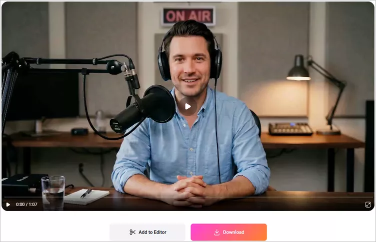 Preview Your AI-generated Talking Avatar Video
