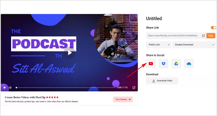 Upload the Video to YouTube