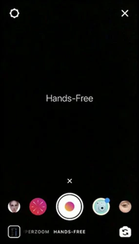 Swipe to the Hands-free Mode