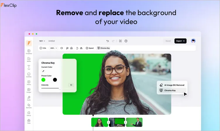 Online Video Background Changer - FlexClip