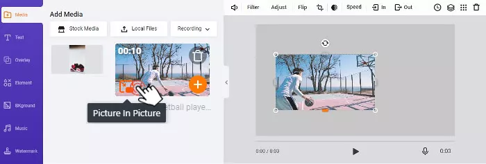 Add videos and pictures to the canvas