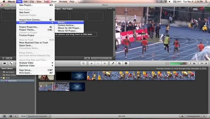 In-born Free Video Editor for Mac - iMovie