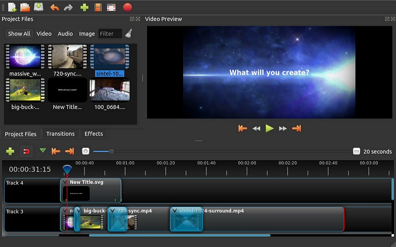 Best Video Editor for Windows - Openshot 