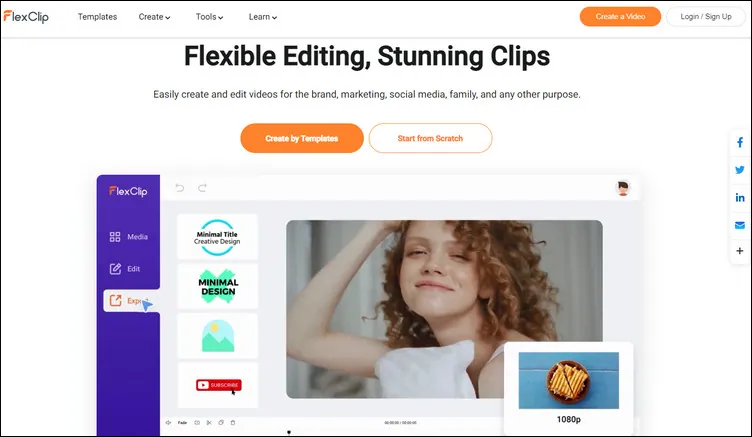 Free Video Editor No Sign-up: FlexClip