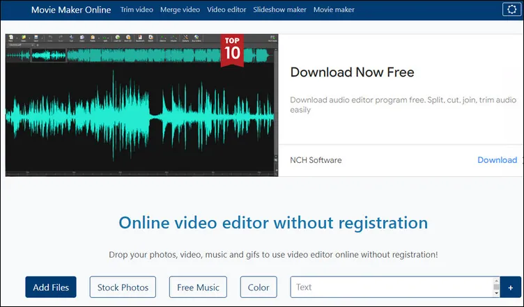 Free Video Editor No Sign-up: Movie Maker Online