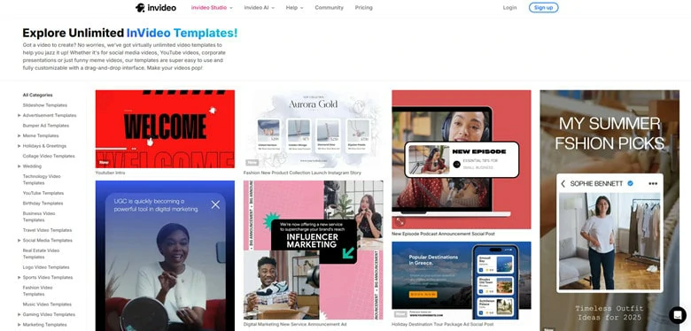 Video Editor with Template Online - InVideo