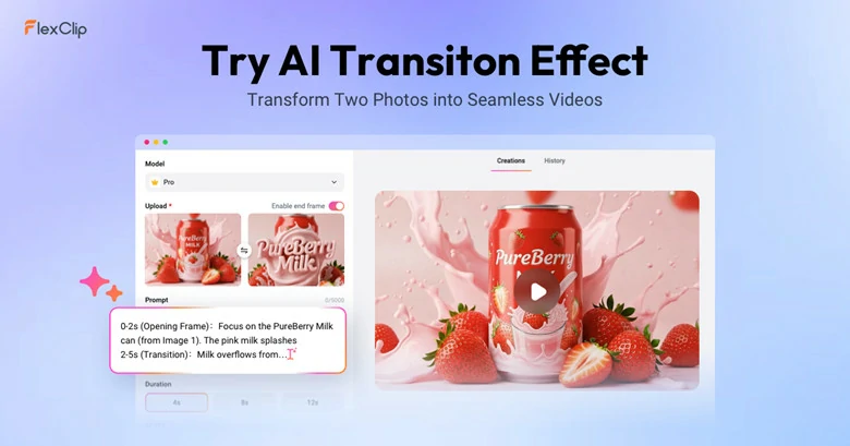 The Best Video Transition Maker Online - FlexClip