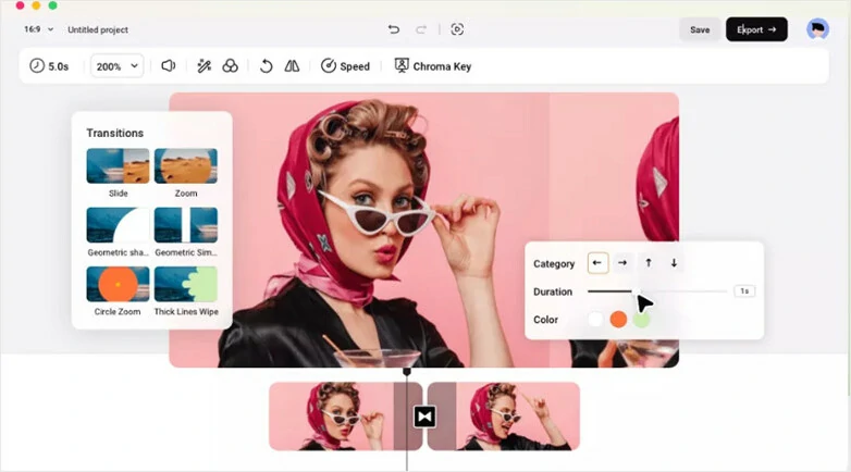 The Best Video Transition Maker Online - FlexClip