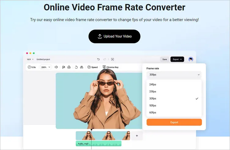 Online Video Frame Rate Converter - FlexClip