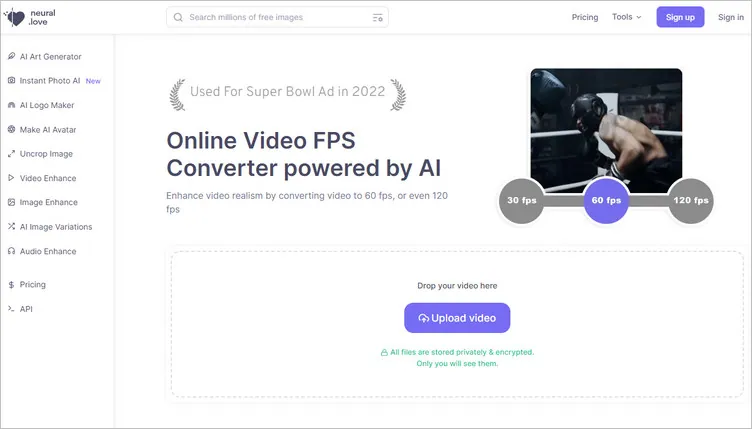 Online Video Frame Rate Converter - Neural.love