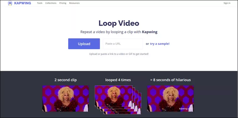 Loop Videos Online with Kapwing
