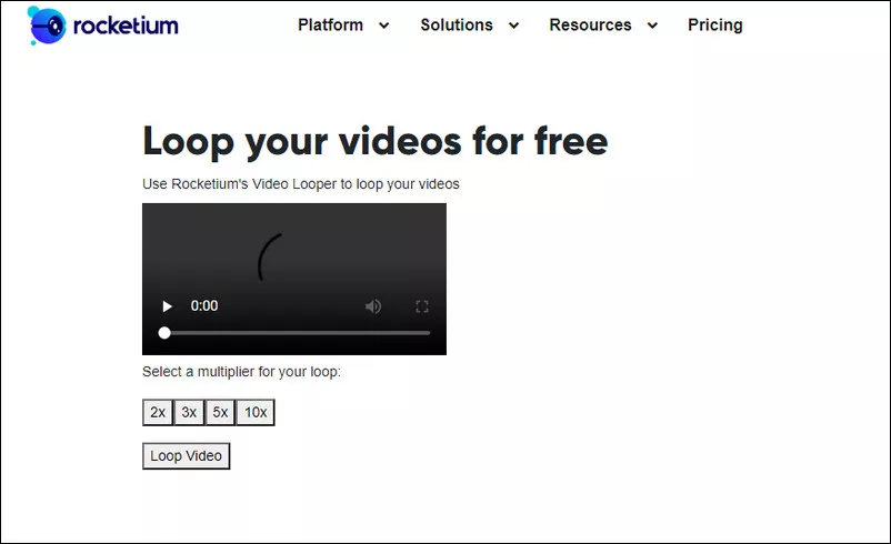 Loop Videos Online with Rocketium