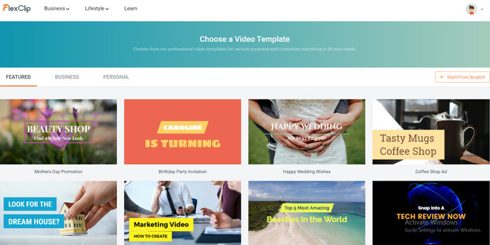 flexclip-marketing-video-templates