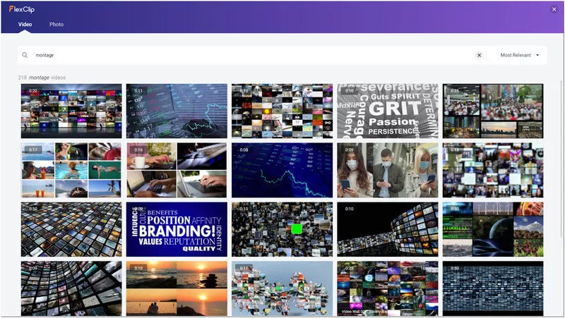 Find various stock montage footage.
