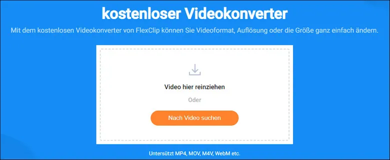 Upload your local video to FlexClip