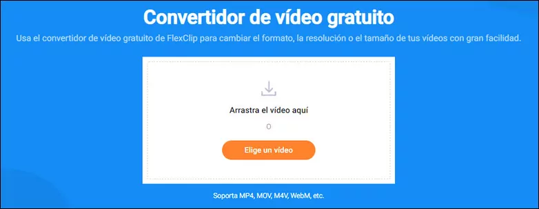  Upload your local video to FlexClip video enhancer